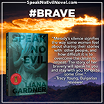 Speak No Evil by Liana Gardner Review Quote by Tracy Young, Bulgarian Reviewer