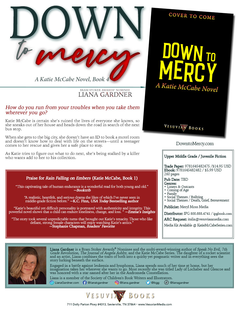 Down to Mercy (Katie McCabe, Book 4) Information Sheet