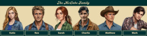 The McCabe Family from the Katie McCabe Series by Liana Gardner